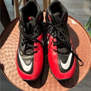 Nike Red and Black Athletic Shoes